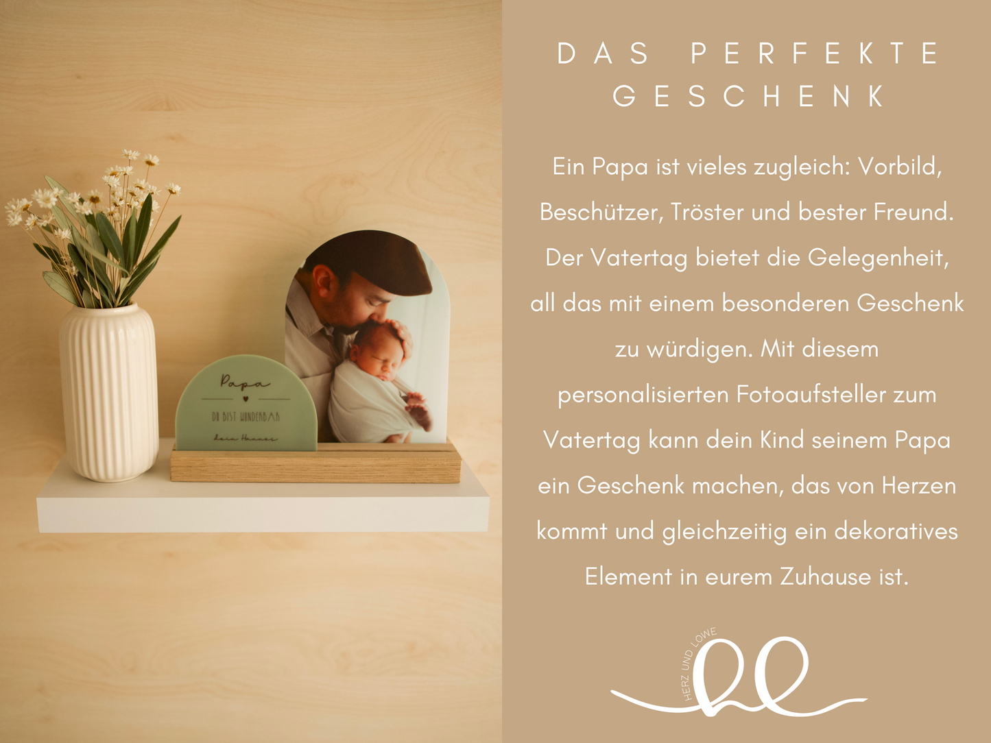 Personalisiertes Fotogeschenk zum Vatertag