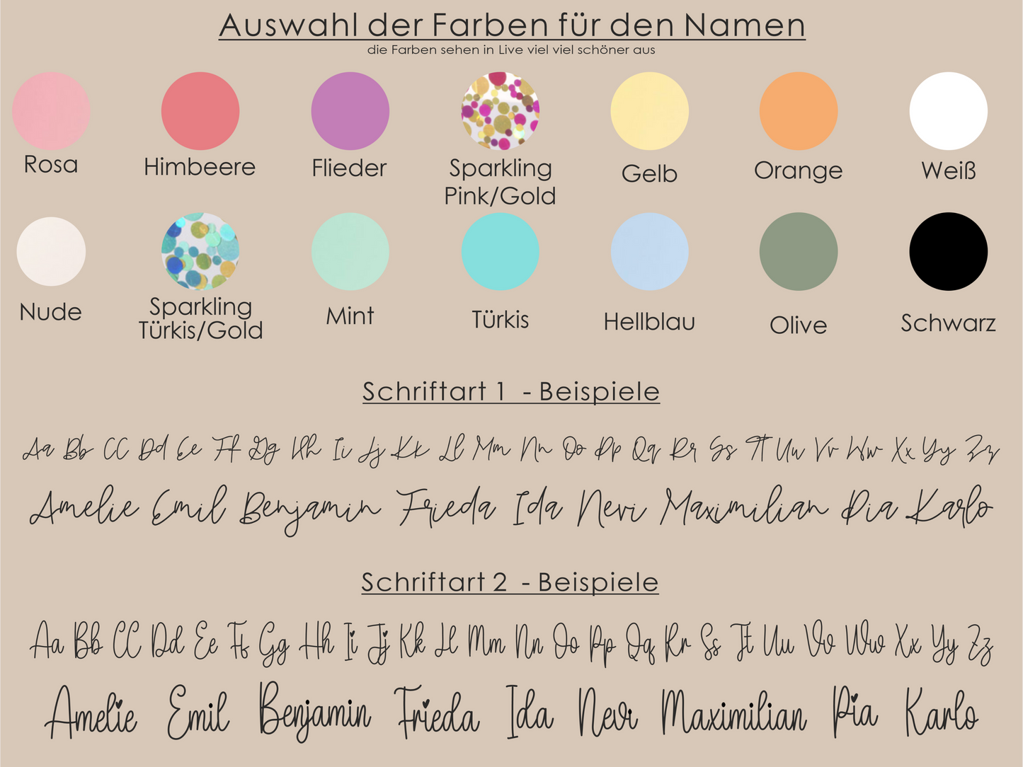 Geburtstagskranz aus Holz mit Namen