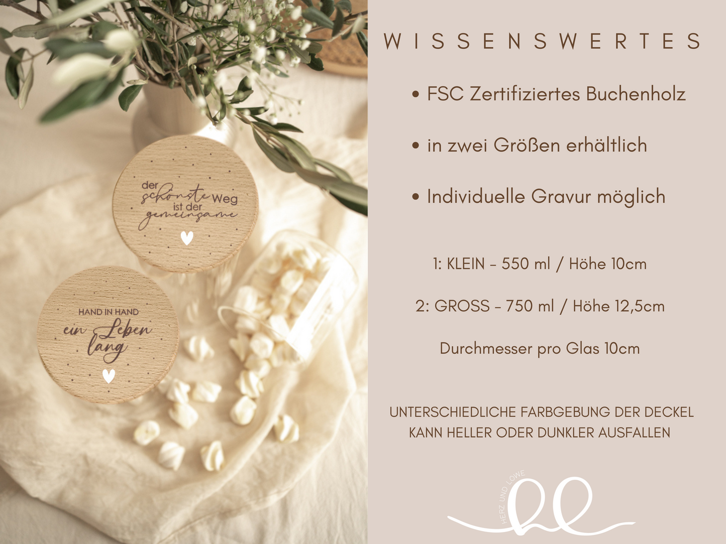 Personalisiertes Vorratsglas als Hochzeitsgeschenk