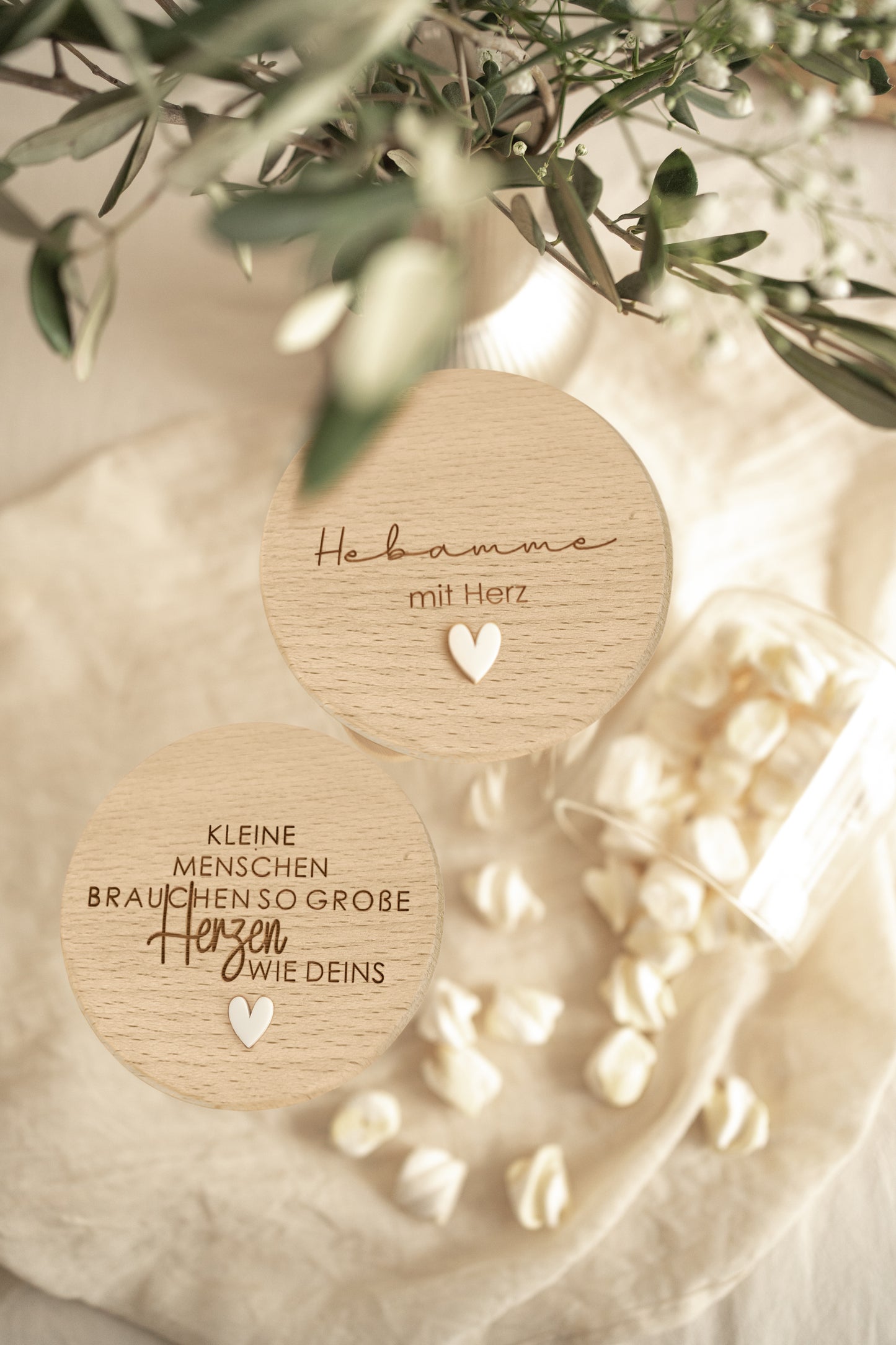 Personalisiertes Vorratsglas für Hebammen