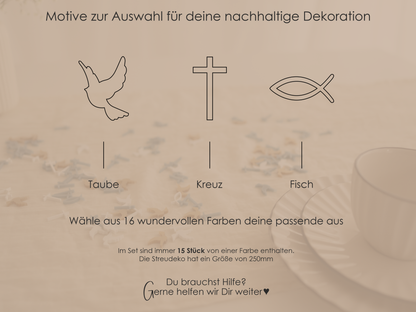 Streudeko für Taufe, Kommunion oder Konfirmation