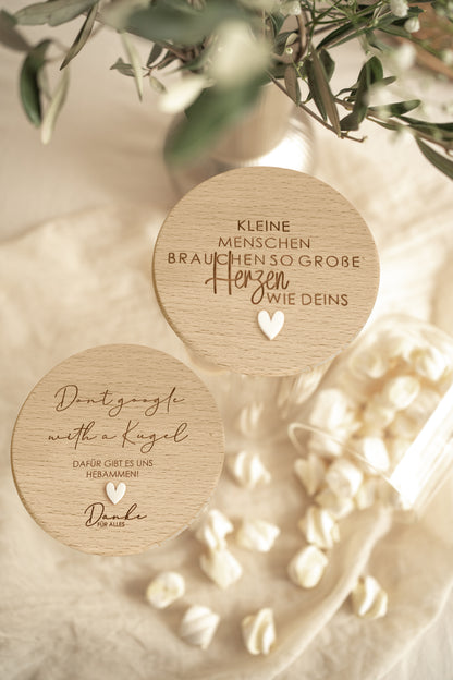 Personalisiertes Vorratsglas für Hebammen