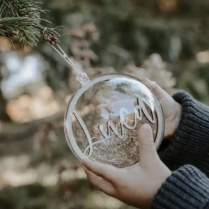 Personalisierte Weihnachtskugel in 3D
