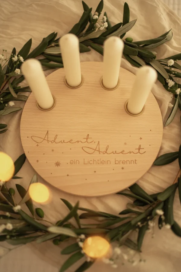 Adventskranz für Stabkerzen – Bild 7
