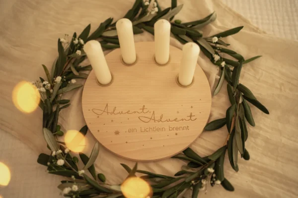 Adventskranz für Stabkerzen – Bild 5