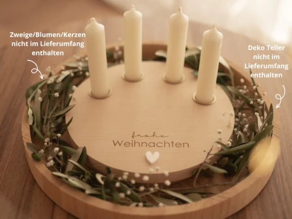 Adventskranz für Stabkerzen – Bild 10