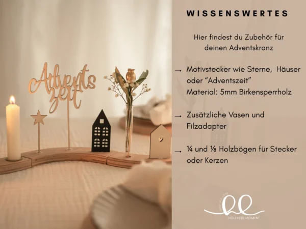 Moderner Adventskranz – Zubehör – Bild 10