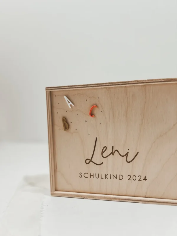Personalisierte Erinnerungskiste zur Einschulung – Bild 4
