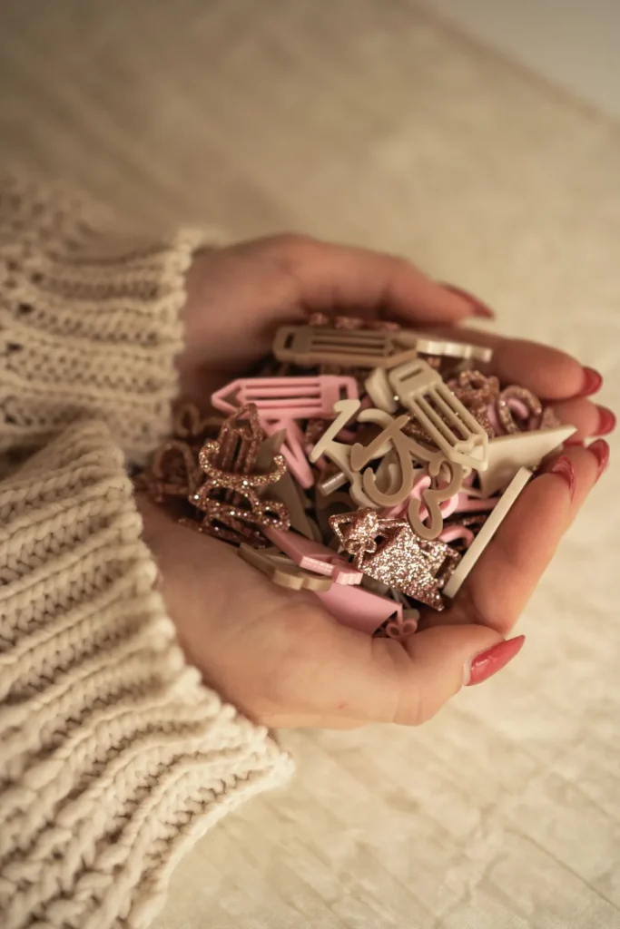 Dekorative Einschulungs-Streuteile: Bleistifte, ABC und 123 aus Acryl