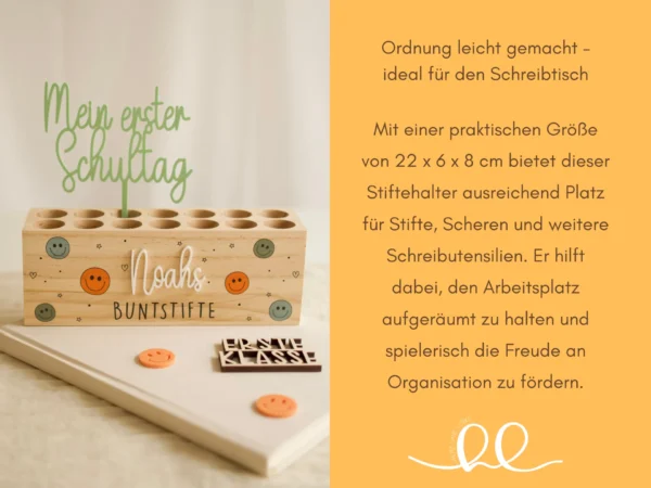 Bunter Stiftehalter mit Namen – Bild 3