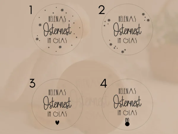 Personalisiertes Osternest im Glas – Bild 5