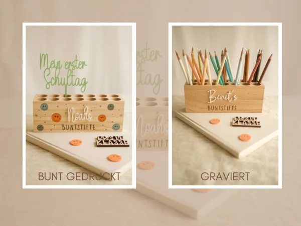 Personalisierter Stiftehalter zur Einschulung – Bild 5
