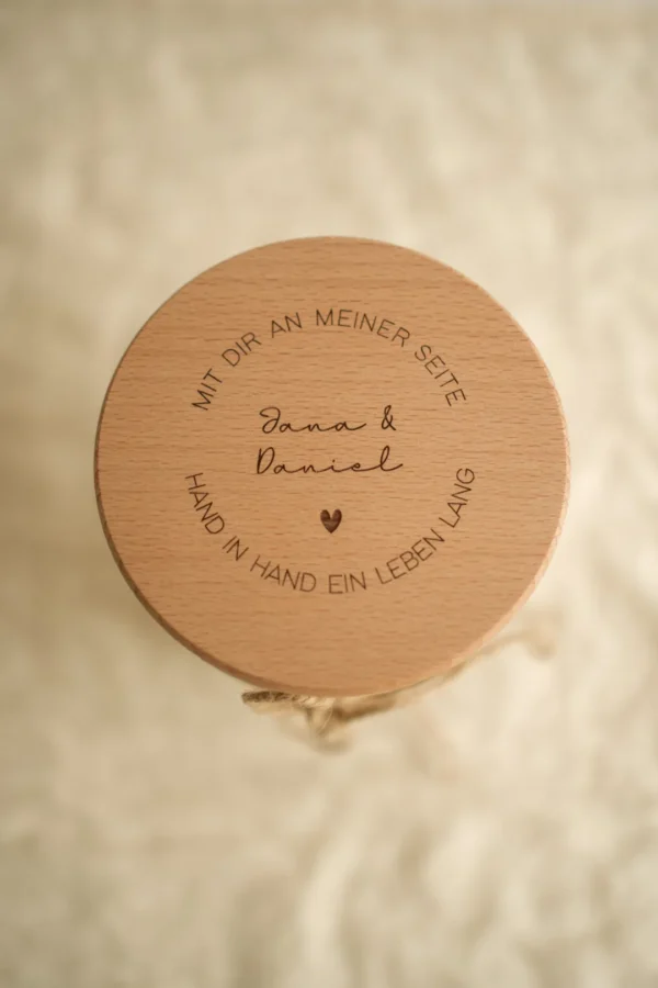 Personalisiertes Vorratsglas als Hochzeitsgeschenk – Bild 4