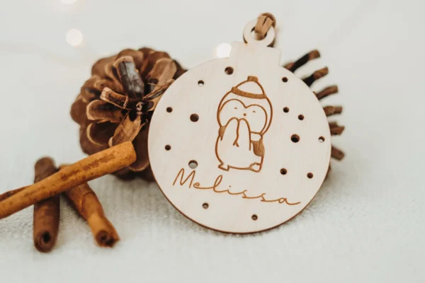Personalisierte Weihnachtskugel mit Tiermotiven – Bild 5