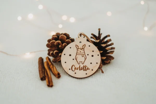 Personalisierte Weihnachtskugel mit Tiermotiven – Bild 3