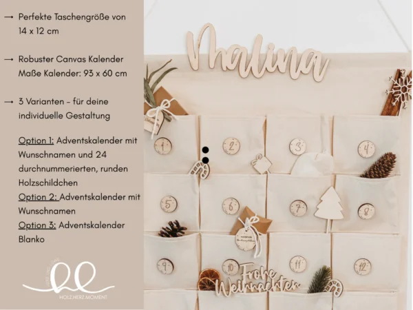 Personalisierter Adventskalender zum Befüllen – Bild 10