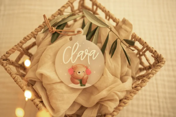 Weihnachtskugel personalisiert für Kinder mit niedlichen Tiermotiven – Bild 7