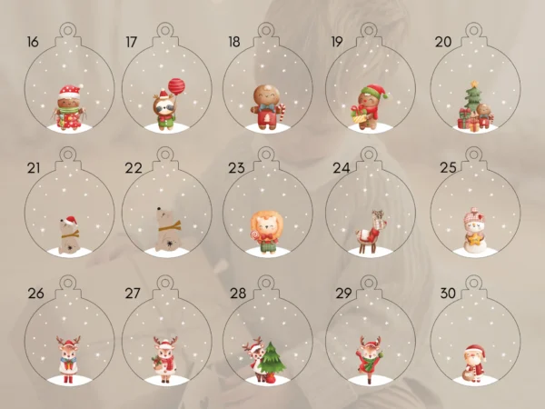 Weihnachtskugel personalisiert für Kinder mit niedlichen Tiermotiven – Bild 10