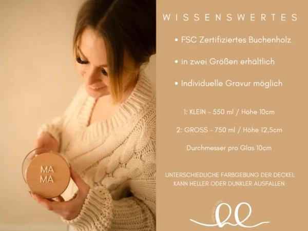 Personalisiertes Vorratsglas zum Muttertag – Bild 4