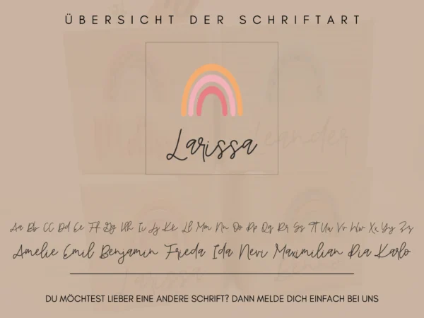Personalisierte Spardose aus Holz mit Namen und Acryl-Regenbogen – Bild 7