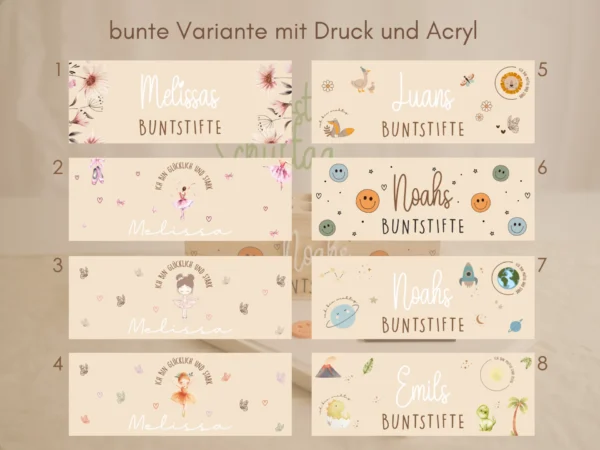 Personalisierter Stiftehalter zur Einschulung – Bild 8