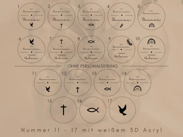 Personalisiertes Vorratsglas zur Kommunion – Bild 6