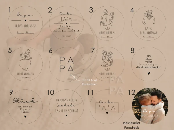 Personalisiertes Vorratsglas zum Vatertag – Bild 6