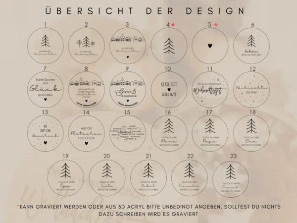 Personalisiertes Vorratsglas aus Holz zu Weihnachten – Bild 7