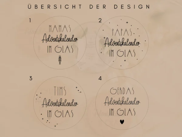 Personalisierter Adventskalender im Glas – Bild 9