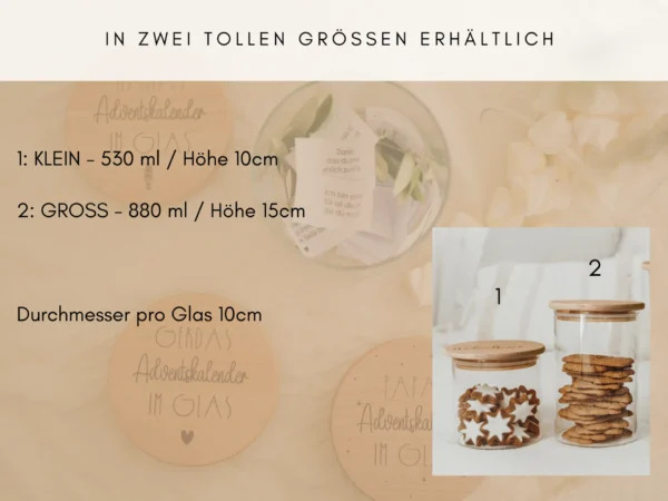 Personalisierter Adventskalender im Glas – Bild 11