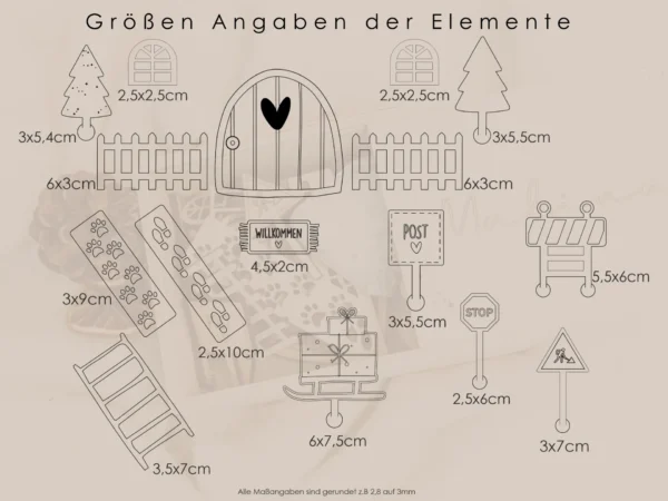 Wichtel Set aus Holz – Bild 8
