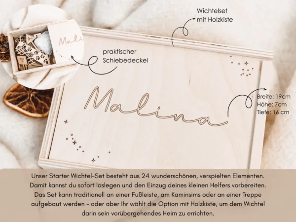 Wichtel Set aus Holz – Bild 11