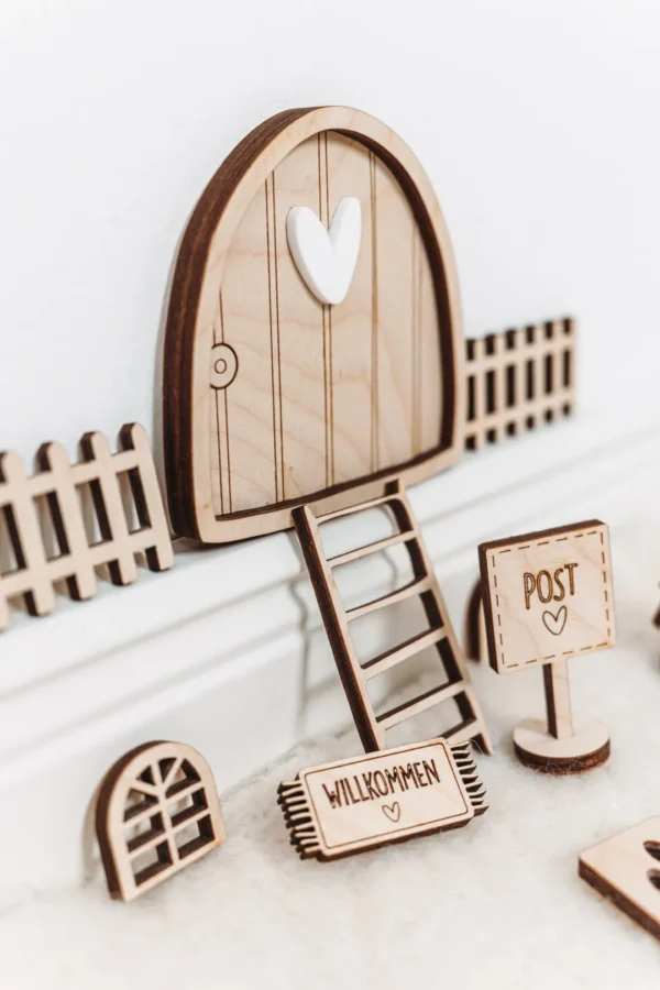 Wichtel Set aus Holz – Bild 4