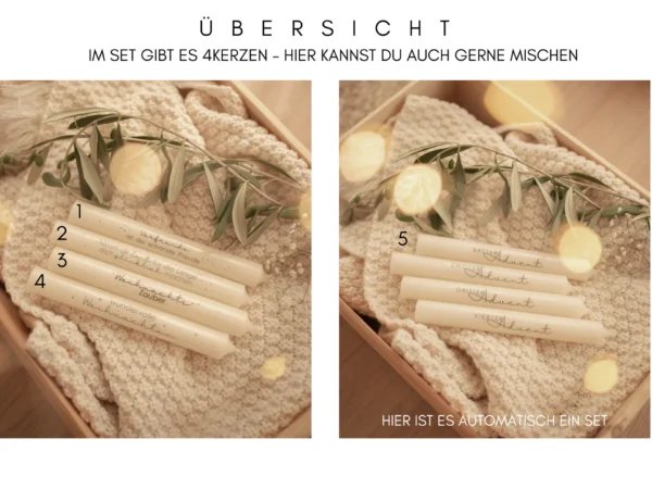 Adventskranz für Stabkerzen – Bild 10