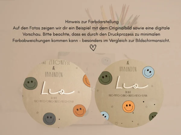 Personalisierte Zeugnismappe aus Holz – Bild 10