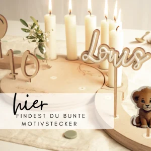 Bunte Motivstecker