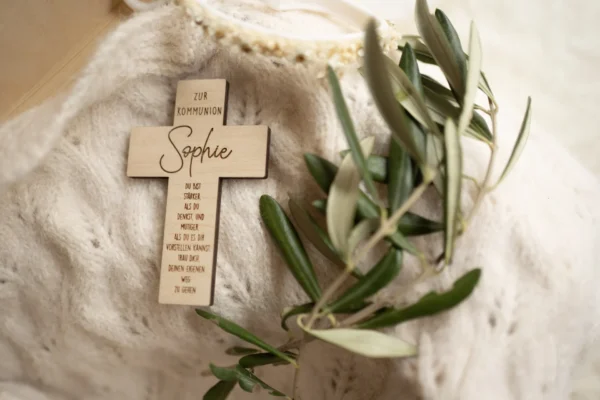 Personalisiertes Taufkreuz – Bild 6