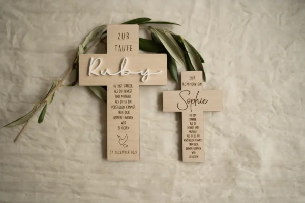 Personalisiertes Taufkreuz – Bild 5