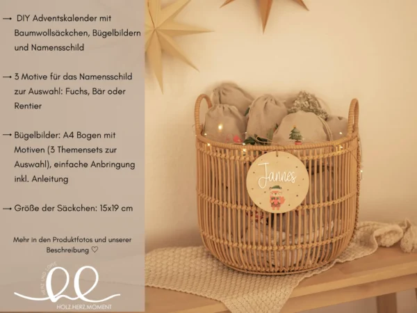 Personalisierter Kalender für Kinder mit Bügelbildern – Bild 9