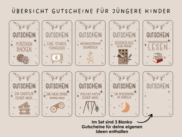 Adventskalender Gutscheine für Kinder – Bild 4
