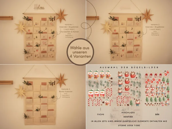 Personalisierter Adventskalender mit Bügelbilder – Bild 5