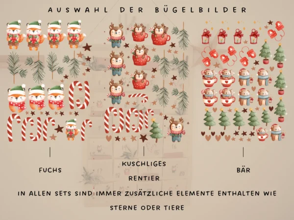 Personalisierter Adventskalender mit Bügelbilder – Bild 6