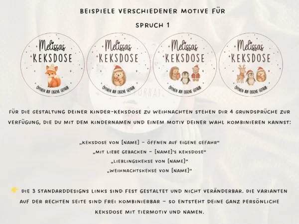 Personalisierte Keksdose für Kinder – Bild 8