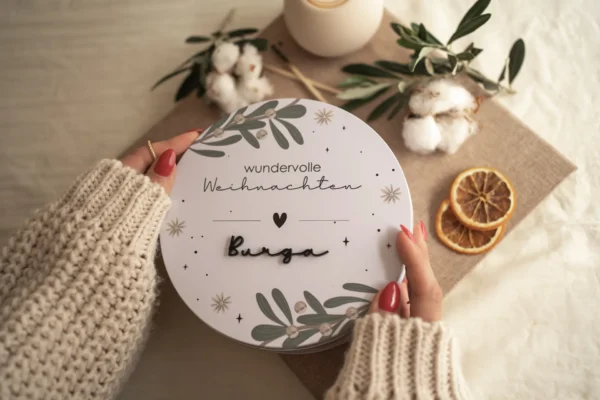 Personalisierte Keksdose für Weihnachten – Bild 3