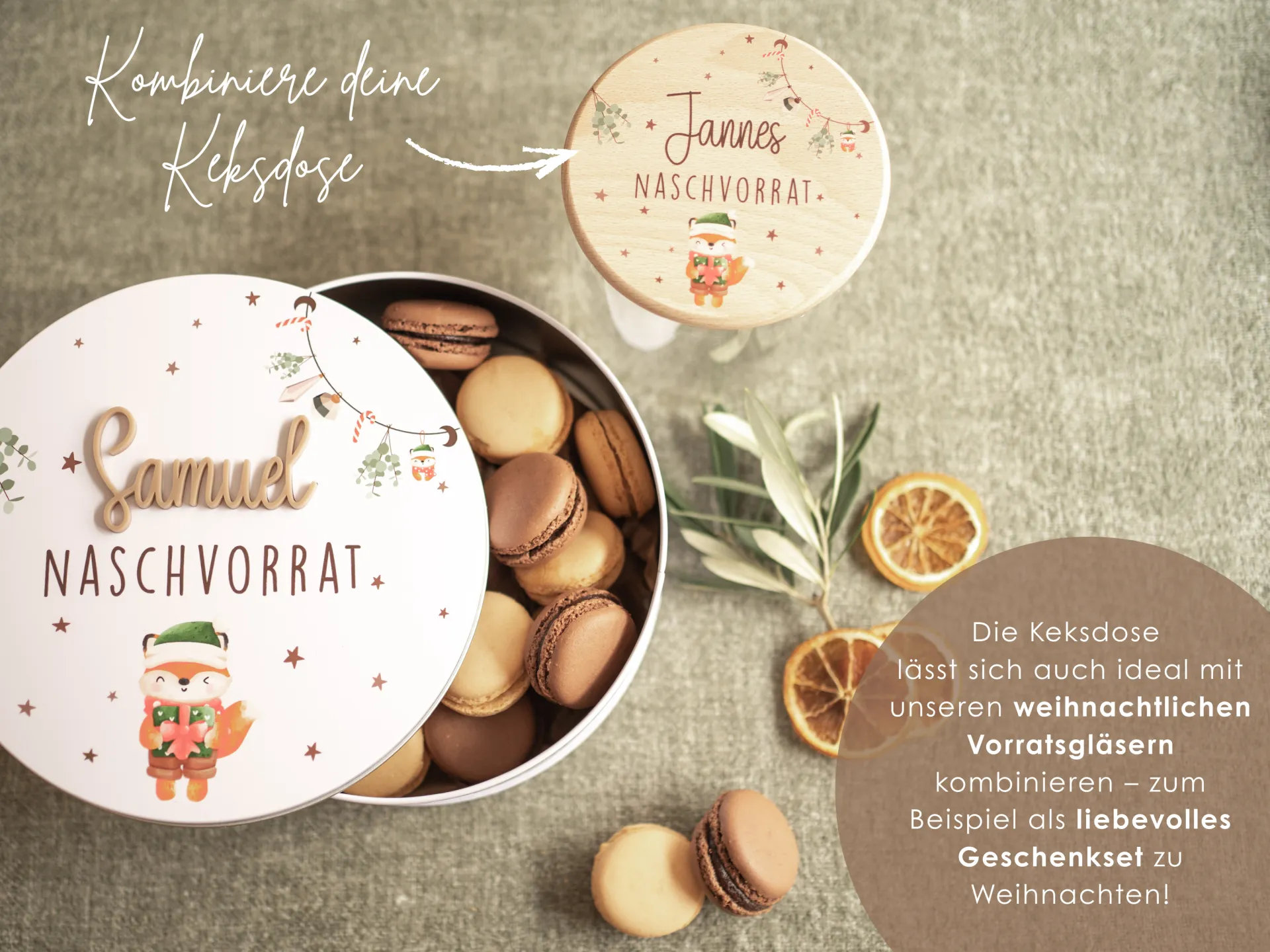 Personalisierte Keksdose für Kinder