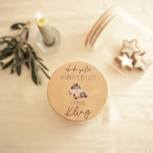 Personalisierte Vorratsgläser zu Weihnachten