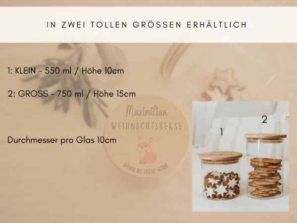 Personalisiertes Vorratsglas für Kinder mit Namen – Bild 4