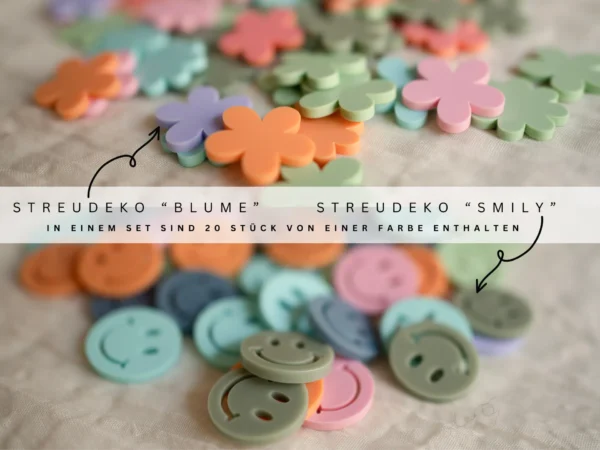Streudeko Blume und Smiley – Bild 5