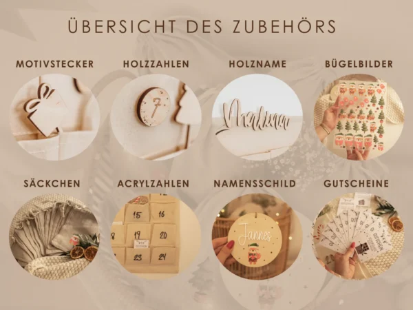 Zubehör für den Adventskalender – Bild 10
