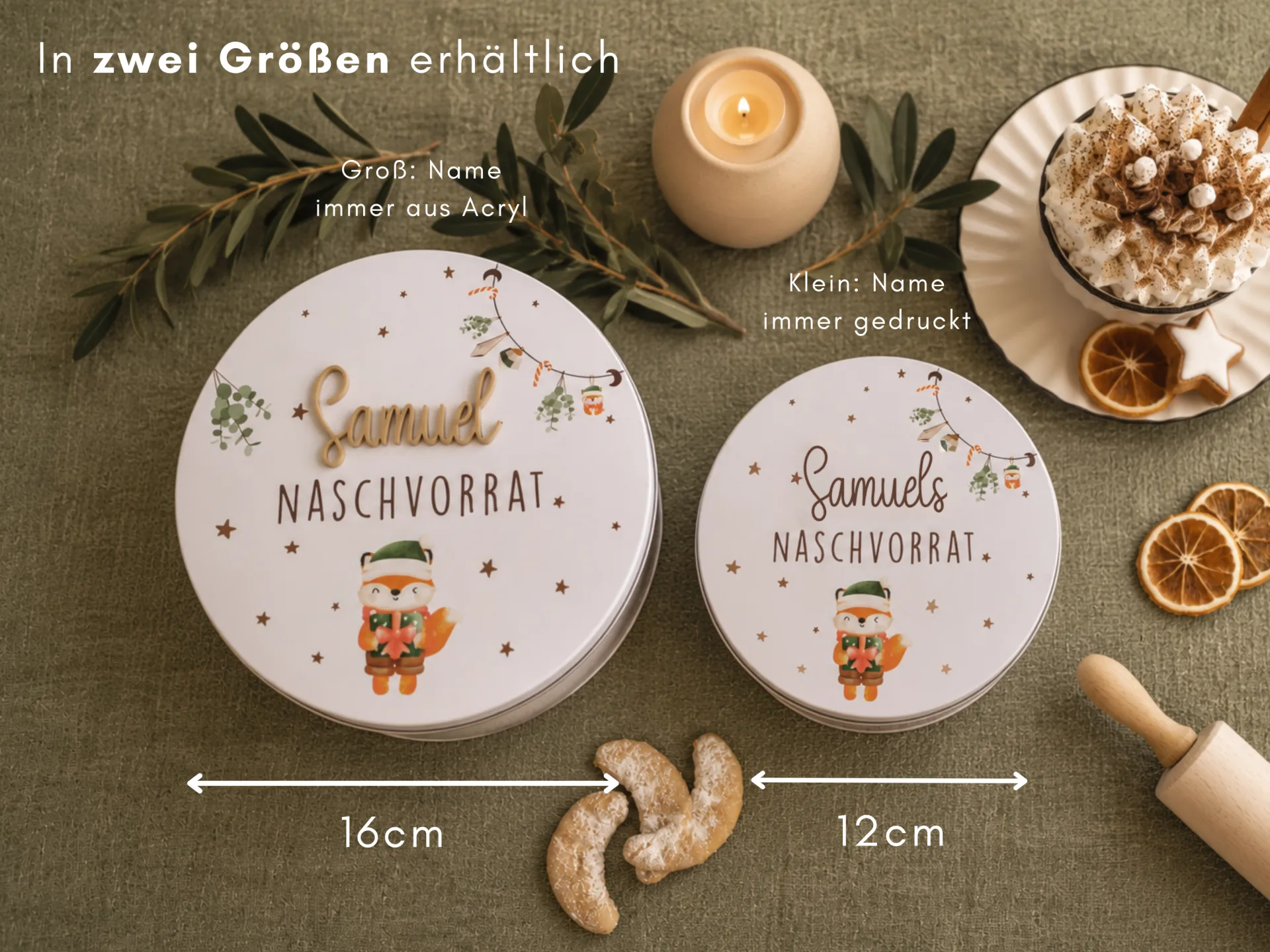 Personalisierte Keksdose für Kinder
